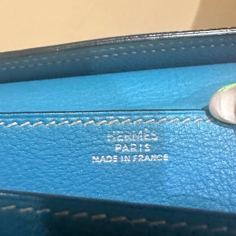 Hermes Jaune Amble Epsom Ghw Bearn Wallet - image 5